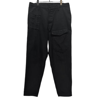 Yohji Yamamoto Pour Homme BLACK Scandal 21AW コットンウエスト紐イージーワークカーゴパンツ テーパード ボトムス ヨウジヤマモトプールオム ブラックスキャンダル メンズ