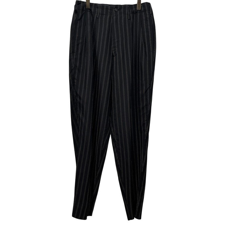 Yohji Yamamoto Pour Homme 93AW レーヨンストライプワイドテーパードパンツ スラックス トラウザーズ Archive 90s ボトムス ヨウジヤマモトプールオム メンズ