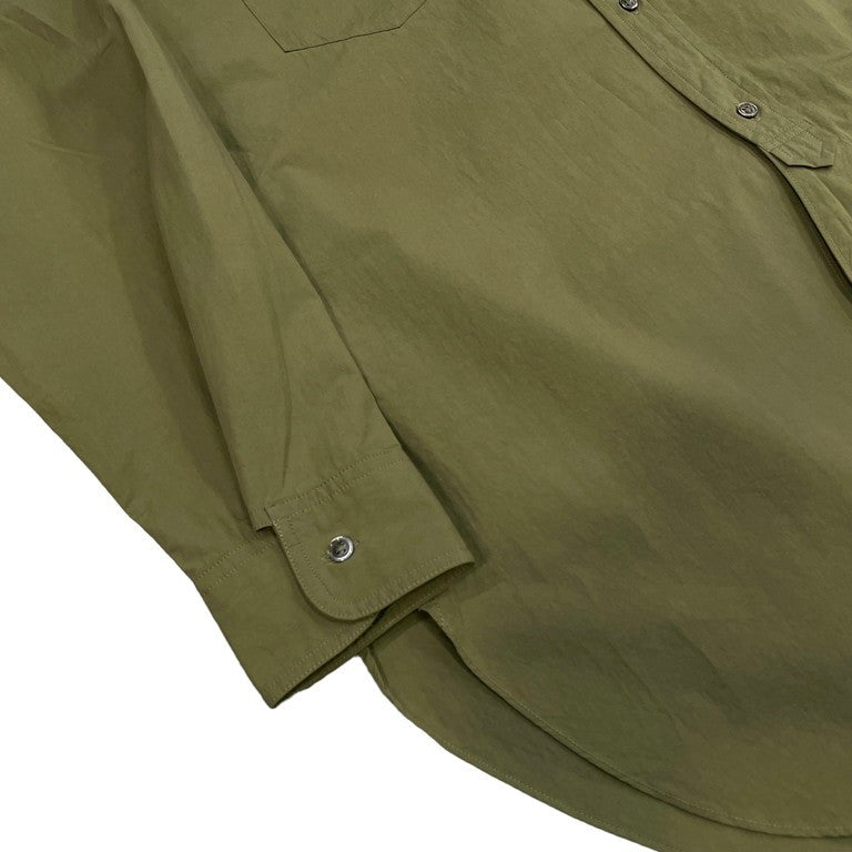 Nigel Cabourn 21SS STAND COLLAR SHIRT -HIGH DENSITY COTTON TWILL コットンツイルスタンドカラーグランパシャツ 新品 タグ付 長袖シャツ バックギャザー ナイジェルケーボン メンズ