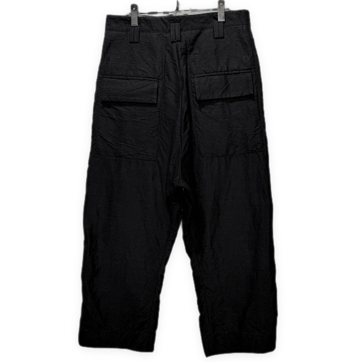 SOSNOVSKA リネンコットンサイドシームパッカリングサルエルワイドパンツ ボトムス ソスノブスカ メンズ