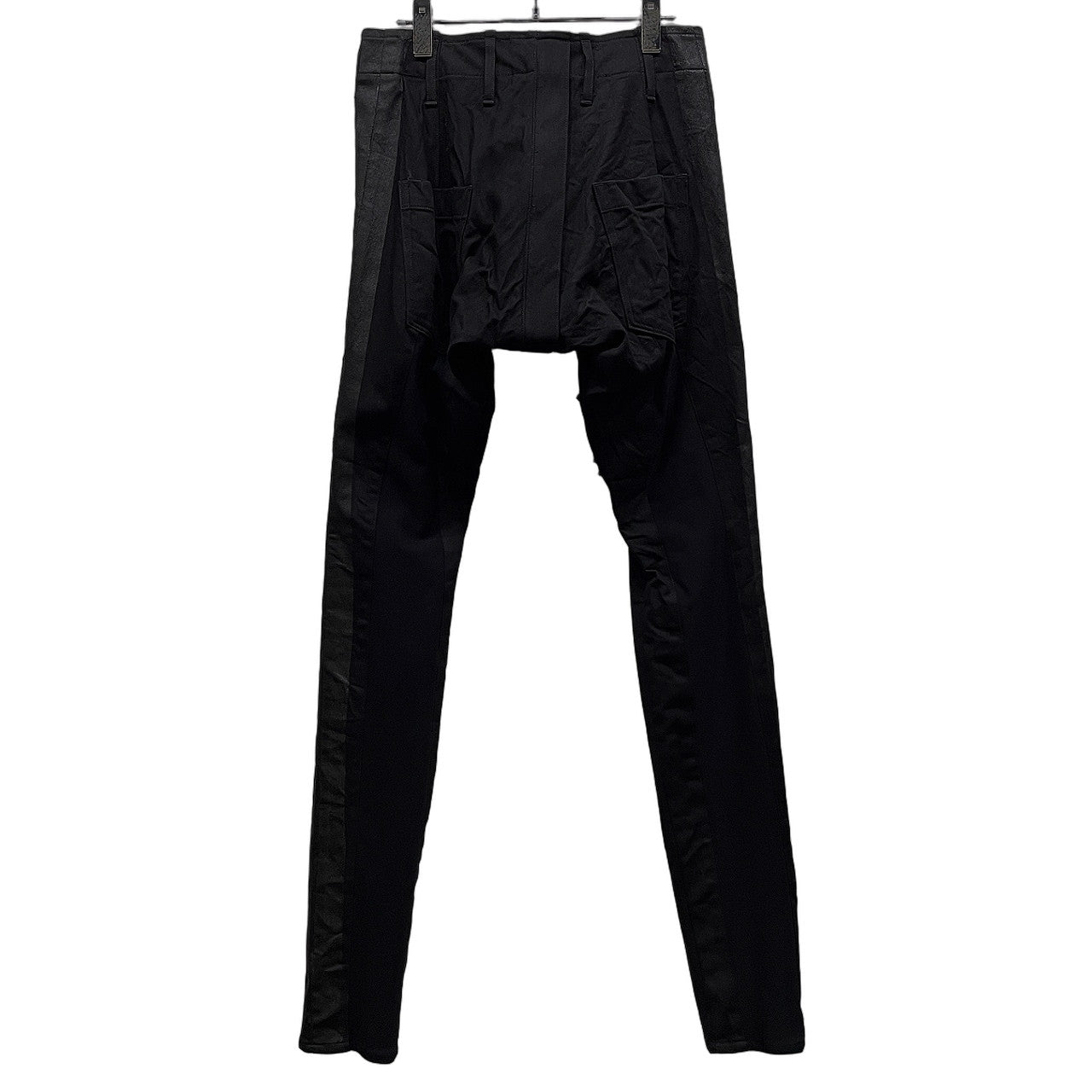 kiryuyrik 18AW PA Denime Paint Bondage Pants ストレッチブラックデニムサイドラインコーティングボンテージスキニーパンツ ボトムス 定価38,880円 キリュウ メンズ