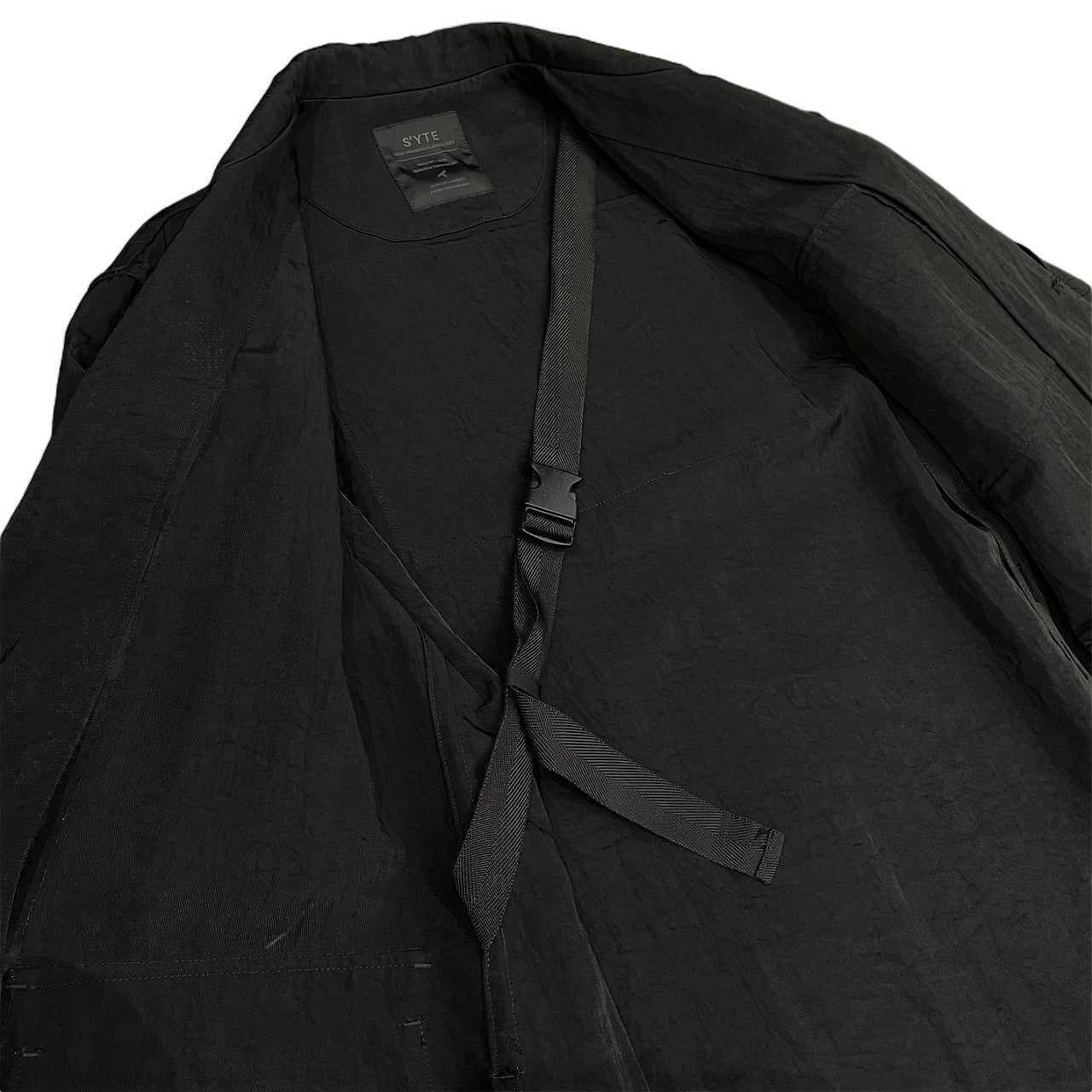 S'YTE Yohji Yamamoto WASHED HIGH-DENSITY NYLON TWILL LONG JACKET WITH MULTIPLE POCKETS ナイロンツイルマルチポケットロングジャケット ブルゾン コート アウター サイト ヨウジヤマモト メンズ レディース ユニセックス