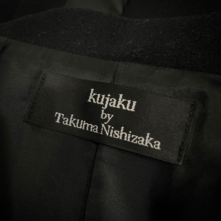 kujaku by Takuma Nishizaka ウールカシミヤサイドスリットチェスターロングコート アウター クジャク メンズ レディース ユニセックス