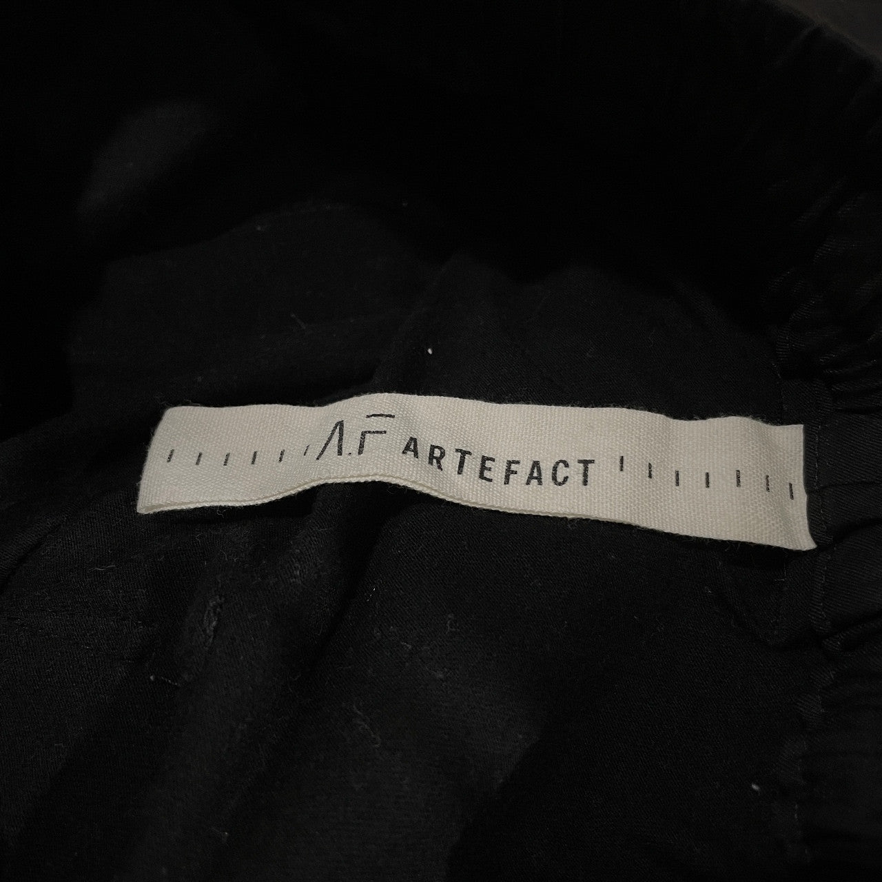 A.F ARTEFACT 天竺コットンナイロンタフタ切替フロントラップサルエルハーフパンツ ショーツ ボトムス エーエフ アーティファクト メンズ