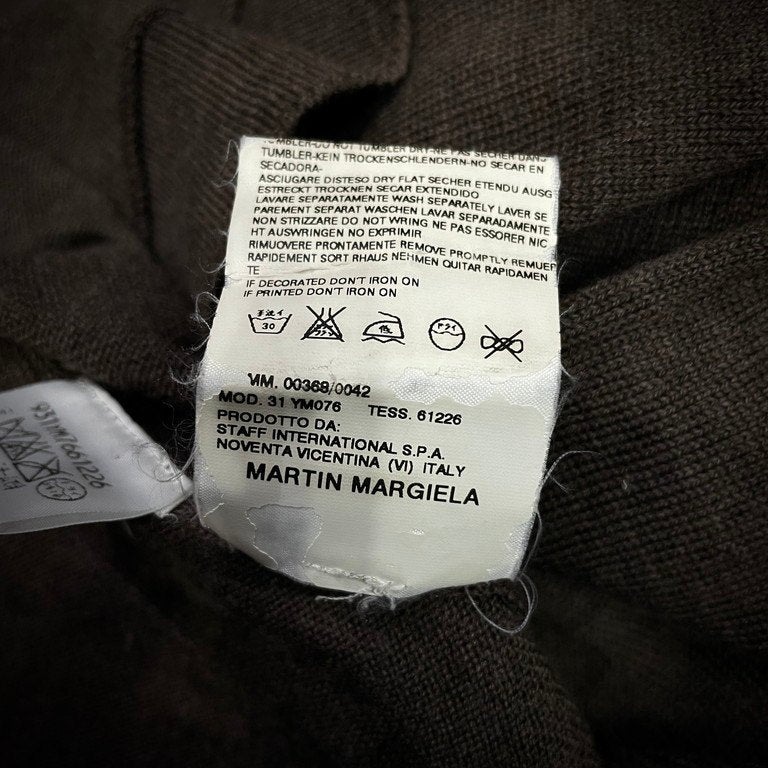 Maison Martin Margiela 1 04AW フレアスリーブクルーネックニットセーター Archive 00s 本人期 ここのえ 白タグ トップス カットソー レディース