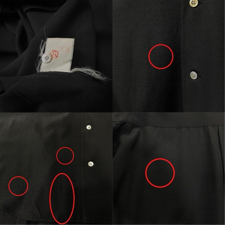 Y's for men ウールタキシードクロスオープンカラーオーバーサイズシャツ ブラウス トップス 開襟 Archive 90s ビッグシルエット Yohji Yamamoto Pour Homme ヨウジヤマモトプールオム ワイズフォーメン メンズ