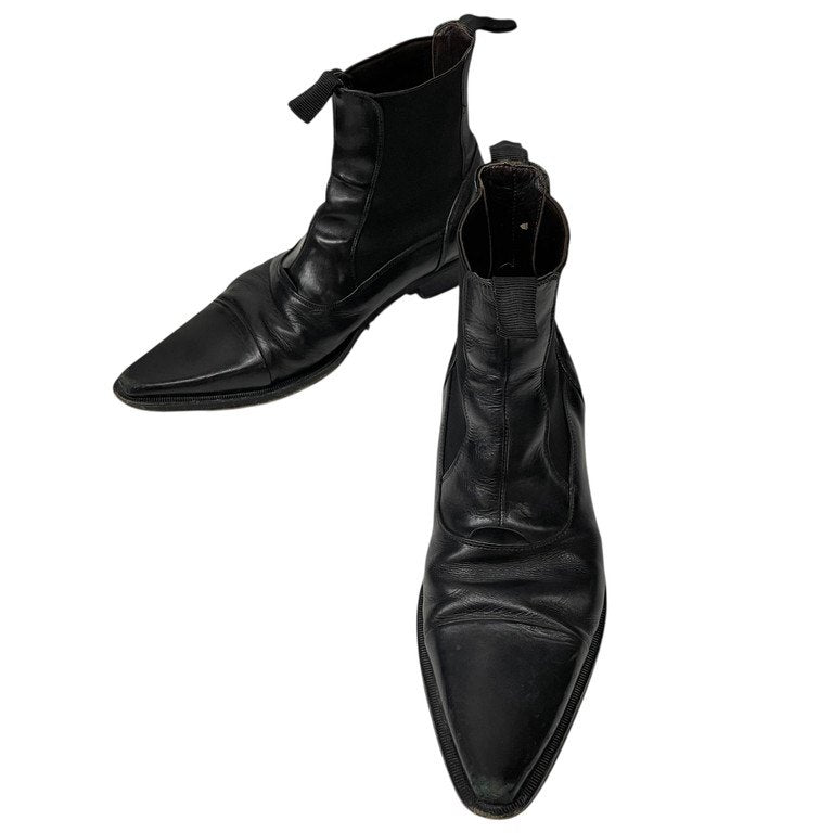 DOLCE&GABBANA レザーポインテッドトゥサイドゴアブーツ シューズ 靴 クツ D&G Archive ドルチェアンドガッバーナ メンズ レディース ユニセックス