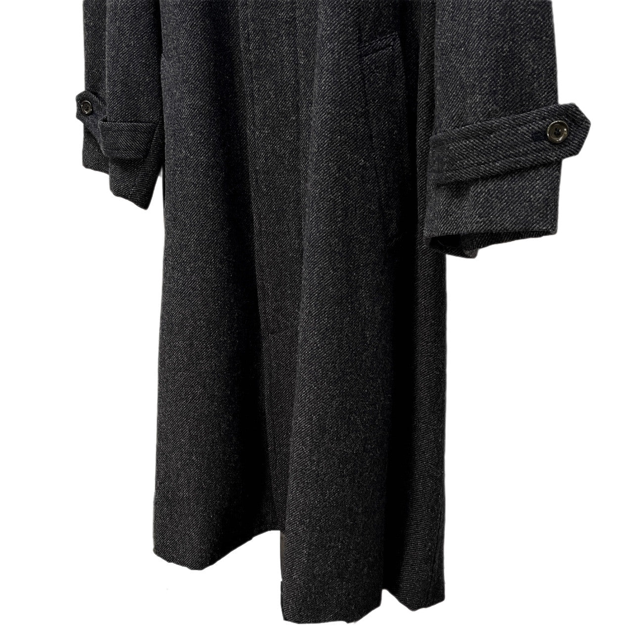 COMME des GARCONS HOMME ウールツイードステンカラーロングコート ジャケット ブルゾン アウター Archive 80s 90s コムデギャルソンオム メンズ