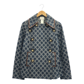 CELINE CELINE デニムピーコート トリンオフ