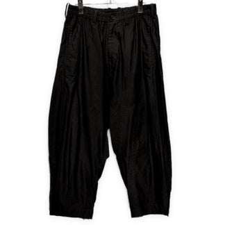 Yohji Yamamoto Pour Homme コットンツイル縦接ぎ裾開きサルエルパンツ ボトムス 定価63,800円 ヨウジヤマモトプールオム メンズ