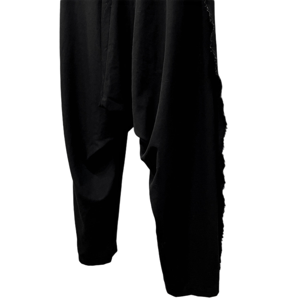 LIMI feu 16AW ウールギャバジンサイドカットオフサルエルパンツ ボトムス 裁ち切り Yohji Yamamoto Femme リミフゥ ヨウジヤマモト レディース