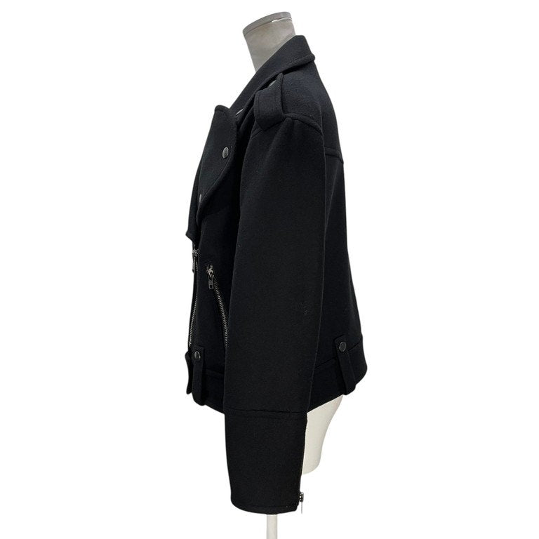 Vivienne Westwood RED LABEL ウールメルトンダブルライダースラブジャケット ブルゾン コート アウター ヴィヴィアンウエストウッド レッドレーベル レディース