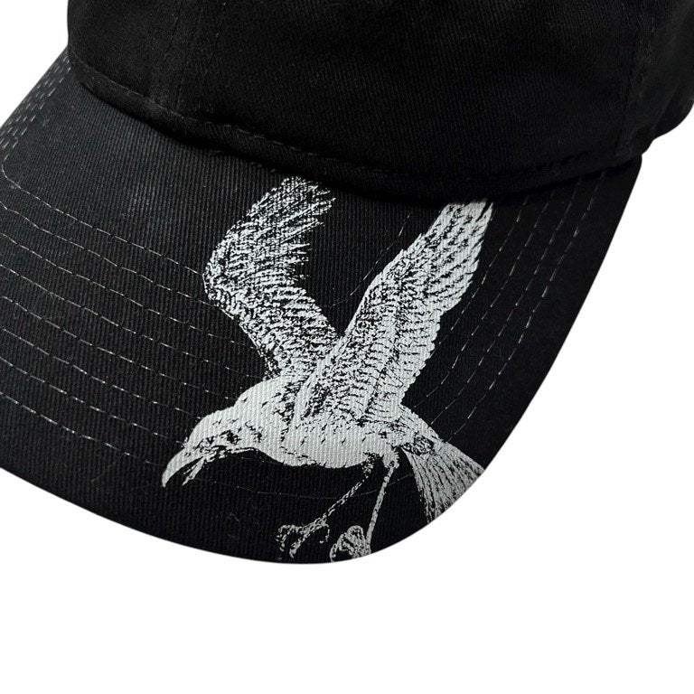 Yohji Yamamoto Pour Homme × NEW ERA 22SS 930CS YYFM CROW カラスプリントロゴ刺繍キャップ 帽子 ヨウジヤマモトプールオム ニューエラ メンズ レディース ユニセックス