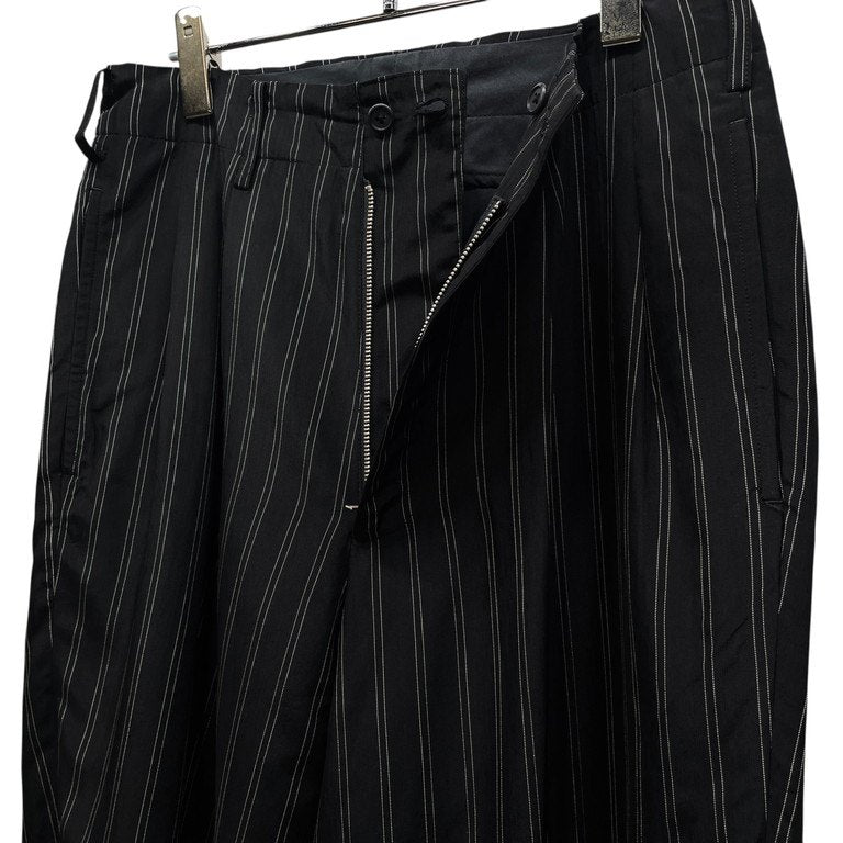 Yohji Yamamoto Pour Homme 93AW レーヨンストライプワイドテーパードパンツ スラックス トラウザーズ Archive 90s ボトムス ヨウジヤマモトプールオム メンズ