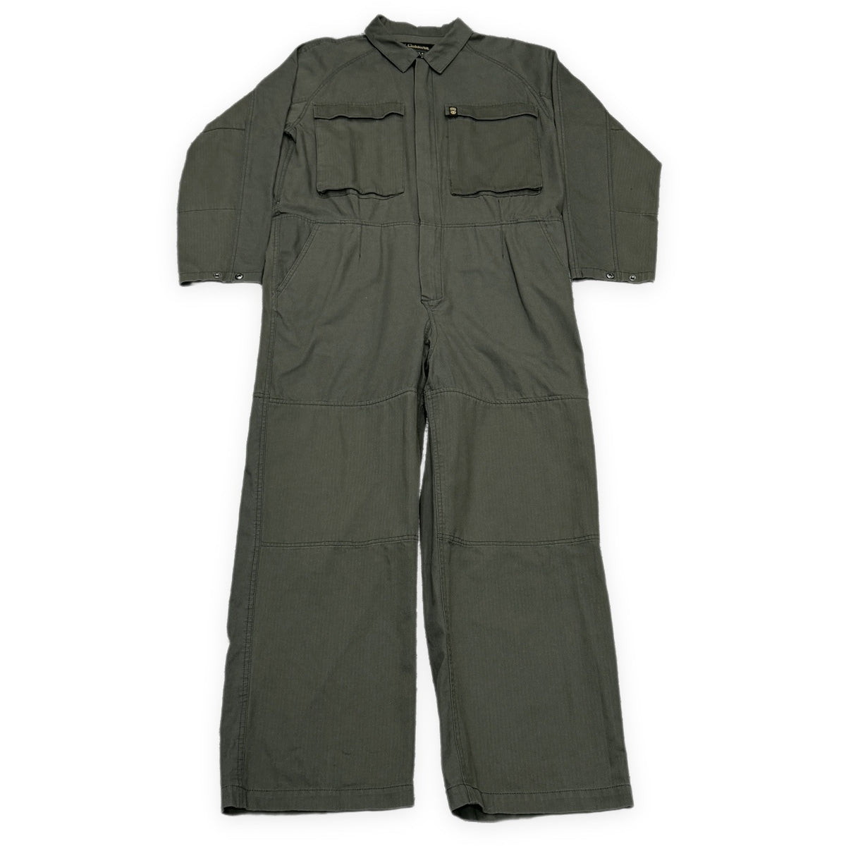 Nigel Cabourn × ELEMENT HBT切り替えバックロゴプリントジップアップジャンプスーツ つなぎ オールインワン オーバーオール パンツ アウター ナイジェルケーボン エレメント メンズ