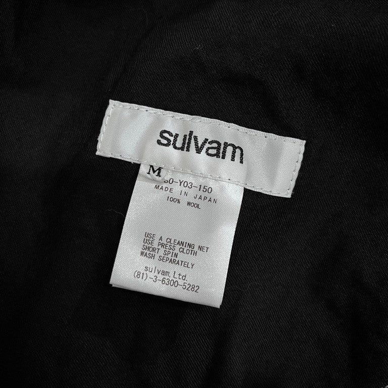 sulvam 21AW ウールギャバジンジャンプスーツ シワギャバ つなぎ オーバーオール ジャケット パンツ アウター SO-Y03-150 サルバム メンズ