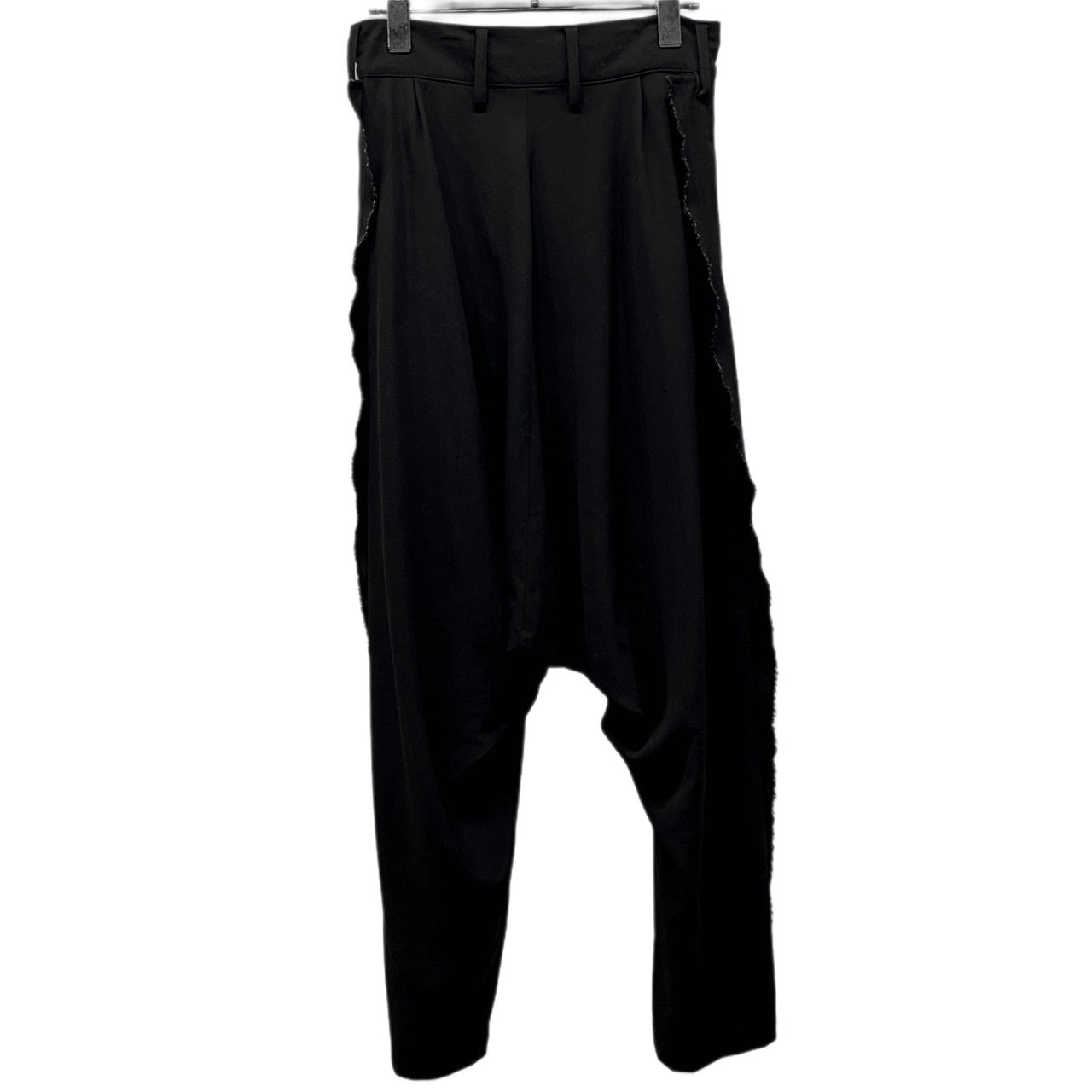 LIMI feu 16AW ウールギャバジンサイドカットオフサルエルパンツ ボトムス 裁ち切り Yohji Yamamoto Femme リミフゥ ヨウジヤマモト レディース