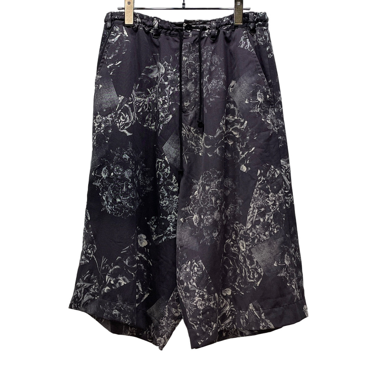Ground Y 18SS Nicolai Bergmann フラワープリントサルエルワイドハーフパンツ ボトムス 花 Yohji Yamamoto グラウンドワイ ヨウジヤマモト ニコライバーグマン メンズ レディース ユニセックス