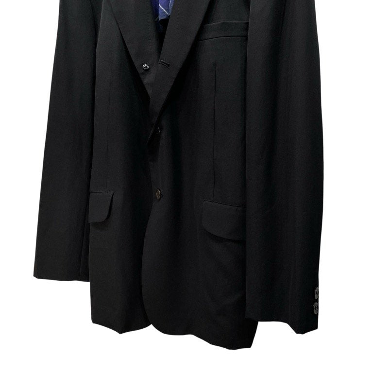 Y’s for men ウールギャバジンチェック裏地段返り3Bテーラードジャケット ブレザー ブルゾン コート アウター Yohji Yamamoto Pour Homme ヨウジヤマモトプールオム ワイズフォーメン メンズ