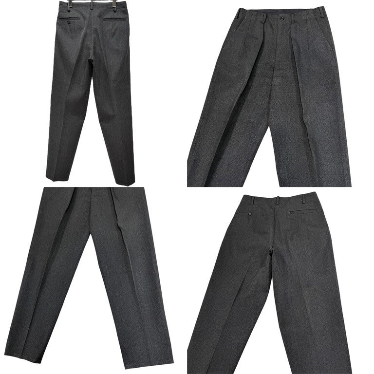 Y's for men ウールサージセットアップスーツ Archive 90s 4Bテーラードジャケット 2タックパンツ スラックス トラウザーズ ごま塩 Yohji Yamamoto Pour Homme ヨウジヤマモトプールオム ワイズフォーメン メンズ
