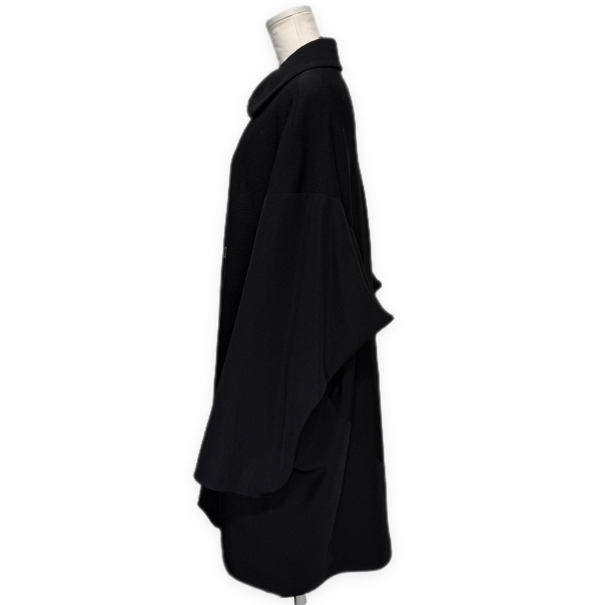 robe de chambre COMME des GARCONS 96AW ウールサージ丸襟変形袖ドレープコート アウター 90s Archive コムデギャルソン コムコム レディース