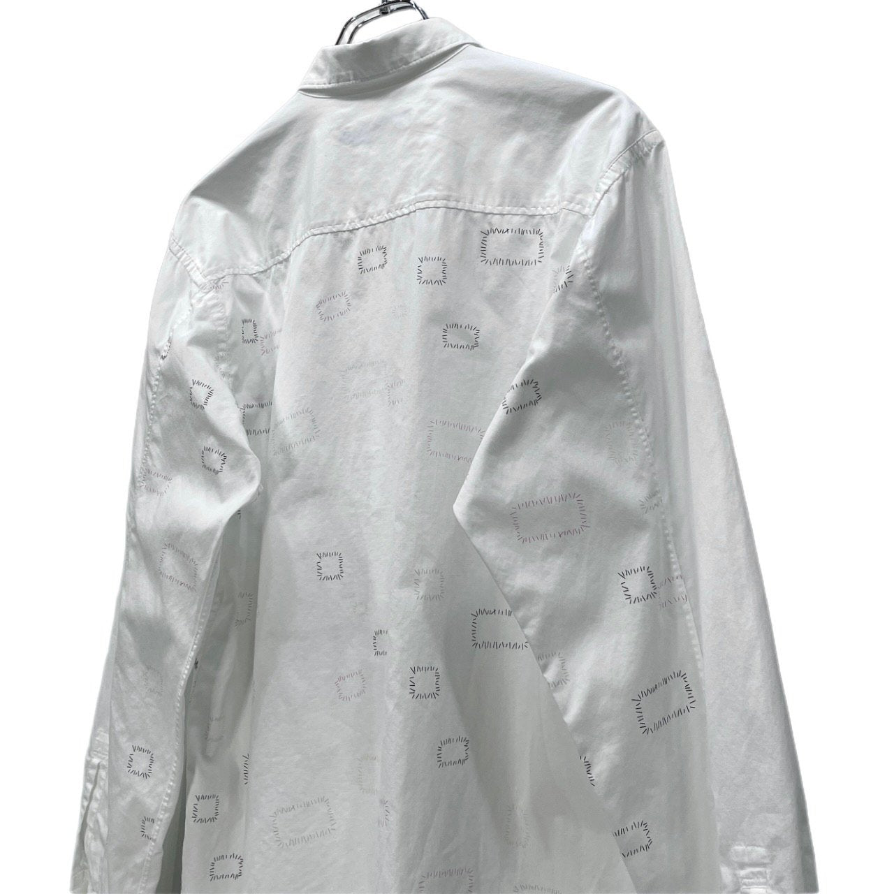 UNDERCOVERISM 03SS 瘡蓋デザイン手刺繍ステッチプリントシャツ クラスト Archive scab期 名作 ブラウス トップス U217 アンダーカバー メンズ