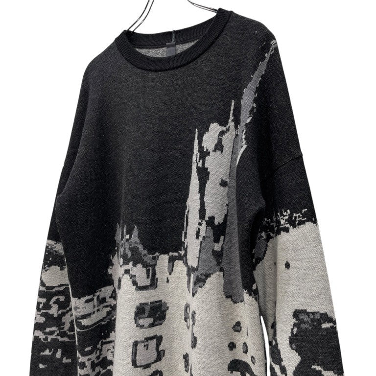 SHINYA KOZUKA 20AW MONET KNIT モネモチーフグラフィックニット トップス セーター クロード・モネ シンヤコズカ メンズ