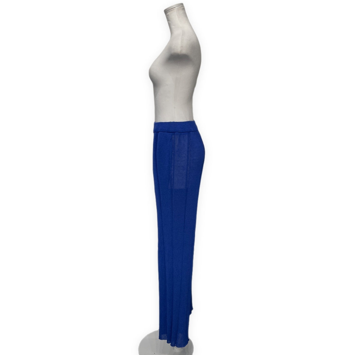 ISSEY MIYAKE 20SS リネンポリエステルサマーニットストレートパンツ ボトムス フルレングス イッセイミヤケ レディース