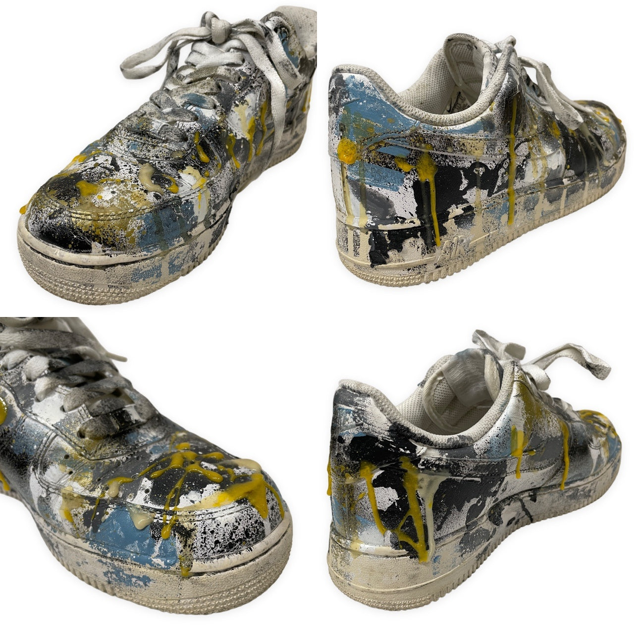 CILANDSIA NIKE AIR FORCE 1 ハンドペイントローカットスニーカー シューズ 靴 クツ ペンキ 27cm チランドシア メンズ