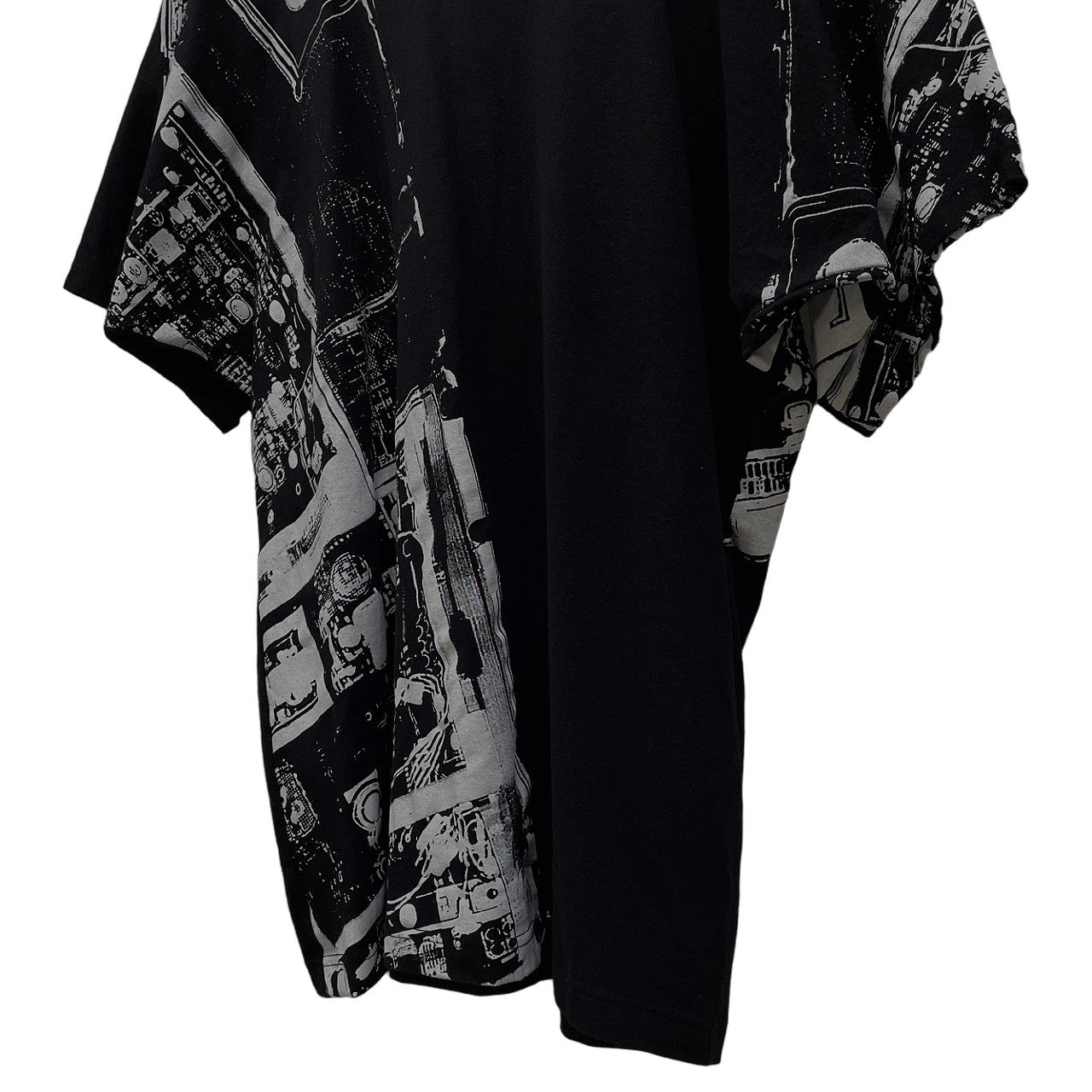 B Yohji Yamamoto 19SS 柄プリントキモノスリーブTシャツ カットソー Tee T-shirt トップス ビー ヨウジヤマモト メンズ レディース ユニセックス
