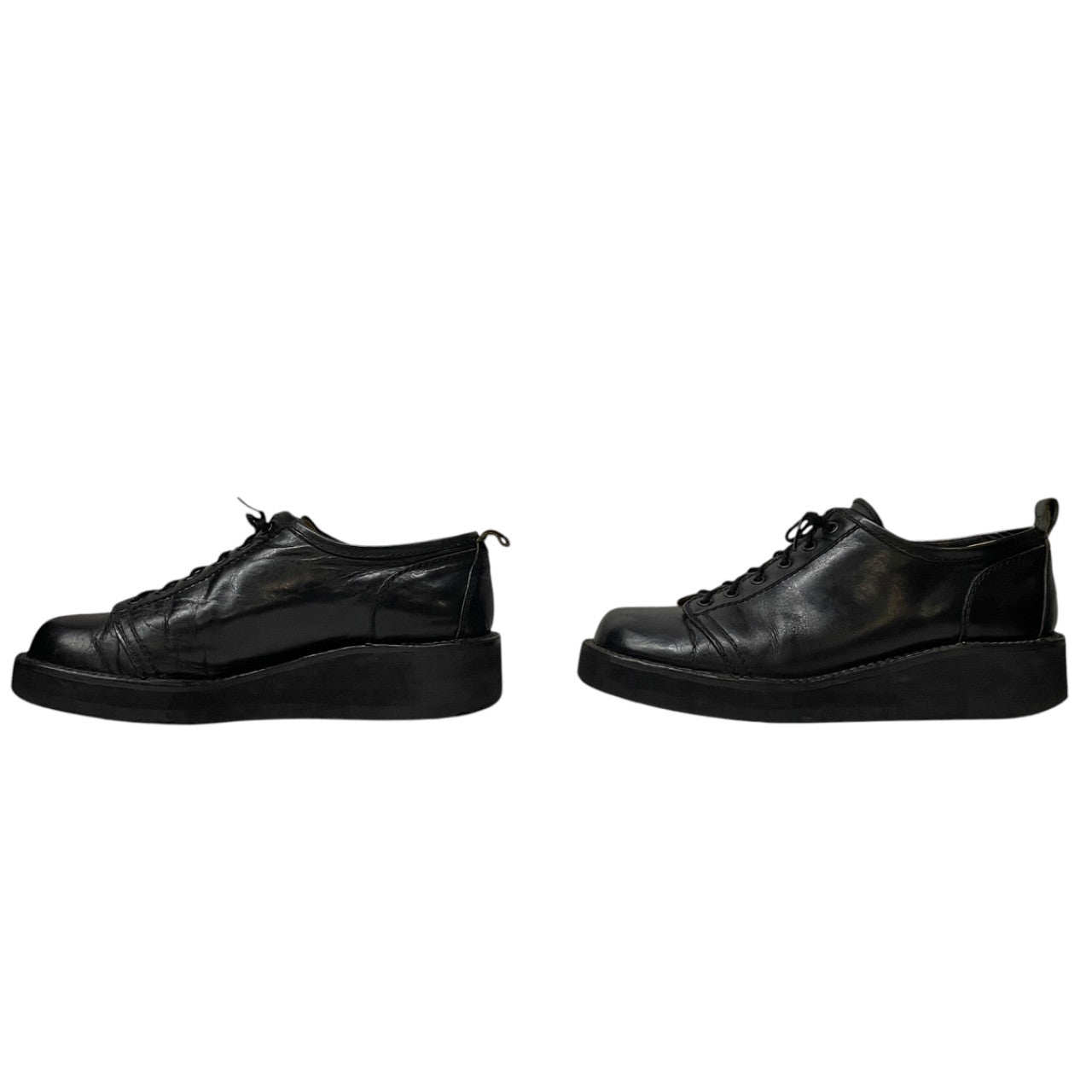 Y's for men レザー6ホールレースアップモンキーブーツ 短靴 シューズ クツ ローカット Archive Yohji Yamamoto Pour Homme ワイズフォーメン ヨウジヤマモトプールオム メンズ