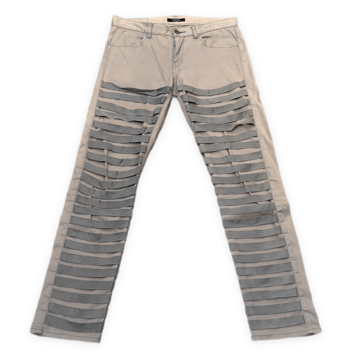 UNDERCOVER 11SS ベルトデザインストレッチコットンスリムパンツ ボトムス スキニー Archive Underman期 アンダーカバー メンズ