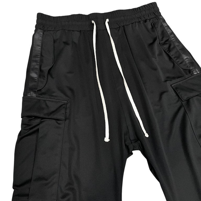 bajra サイドラインクロップドイージーカーゴパンツ ボトムス ウエストゴム ドローストリング 側章 バジュラ メンズ レディース ユニセックス