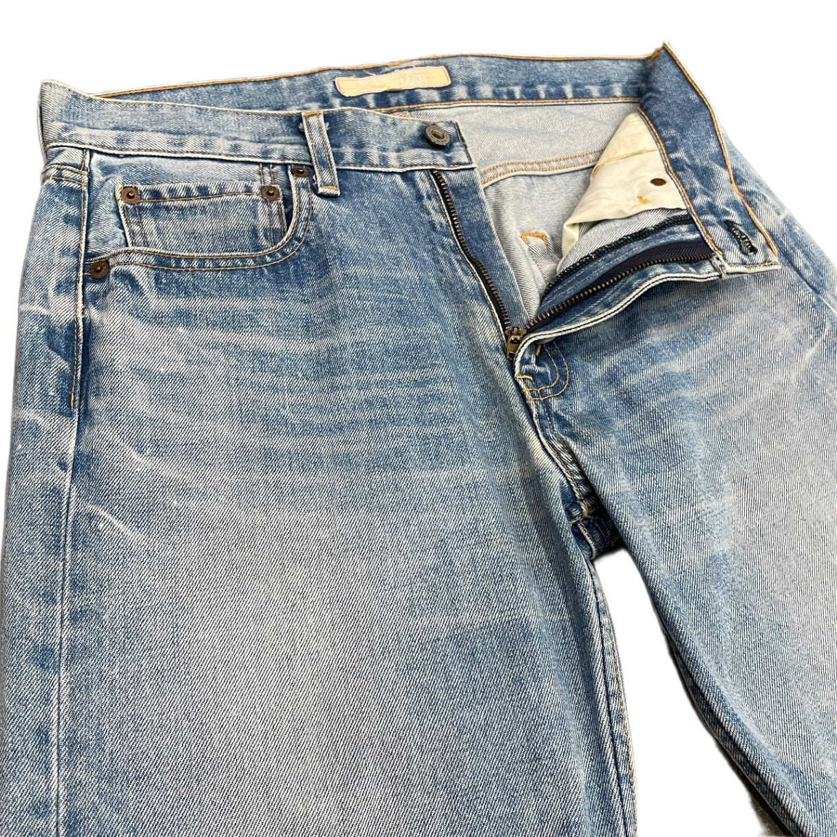 JUNYA WATANABE COMME des GARCONS MAN ヴィンテージディテール5ポケットデニムパンツ ジーンズ オフセットベルトループ リベット ボトムス Archive ジュンヤワタナベ マン コムデギャルソン メンズ