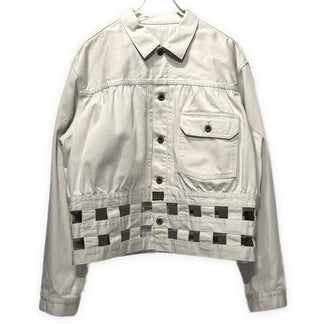 KAPITAL VINTAGE SATIN WINDOWPANE 1st JACKET ヴィンテージサテンウインドウペンファーストジャケット トラッカー ブルゾン キャピタル メンズ