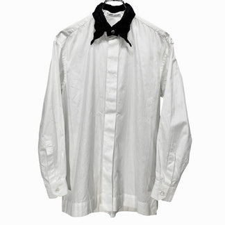 ISSEY MIYAKE 93SS コットンブロードデタッチャブルプリーツカラーシャツ ブラウス Archive 90s トップス イッセイミヤケ レディース