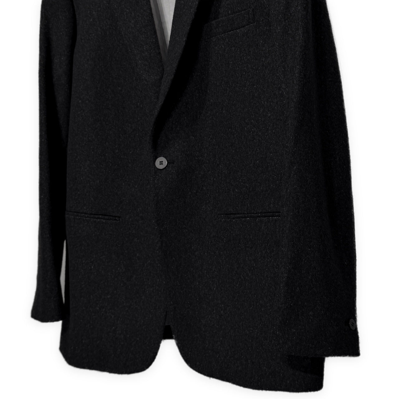 OVERCOAT 23AW SINGLE BREASTED JACKET WITH NOTCHED COLLAR IN WOOL FLANNEL ウールカシミヤフランネル1ボタンテーラードジャケット ブルゾン コート アウター F23J01-NKCF 定価115,500円 オーバーコート メンズ