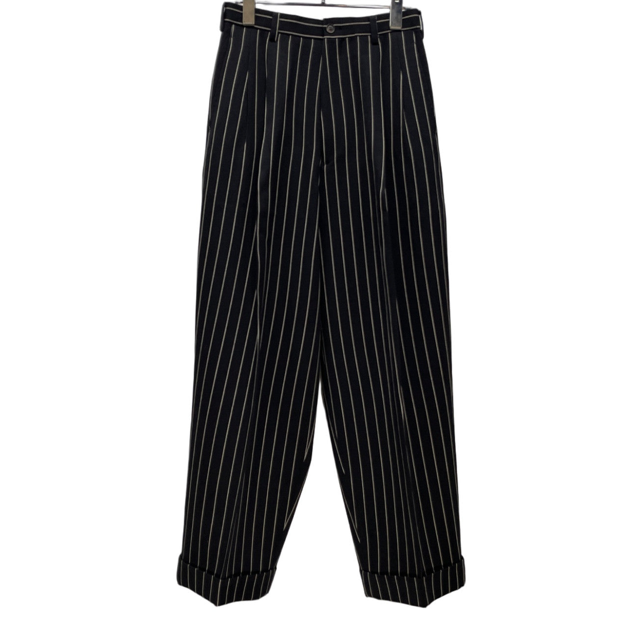 Yohji Yamamoto Femme 93AW ストライプセットアップスーツ Archive 90s 脱色期 テーラードジャケット パンツ ブルゾン アウター ボトムス ヨウジヤマモトファム レディース