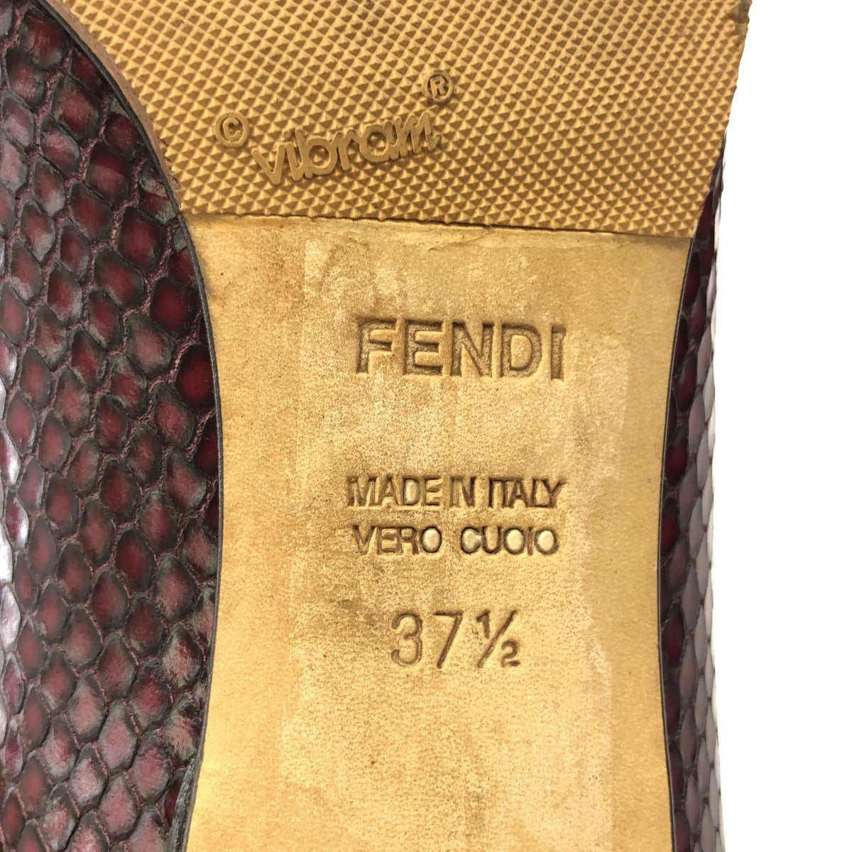 FENDI FENDI パンプス パイソン 37H