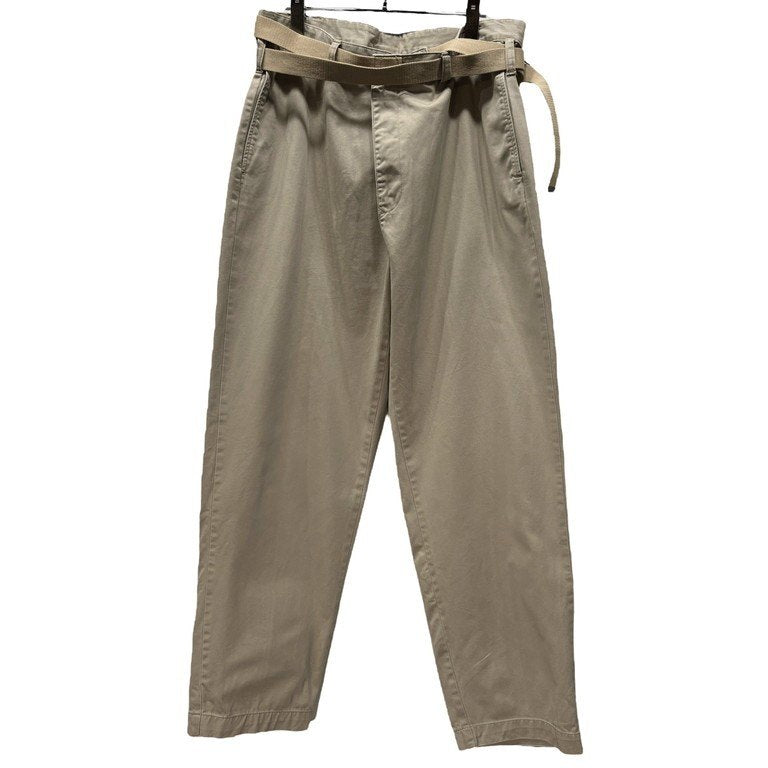 MAISON EUREKA VINTAGE REWORK CHINOS ヴィンテージチノ再構築ベルテッドラップワイドパンツ リメイク ボトムス ベルト メゾンエウレカ メンズ レディース ユニセックス