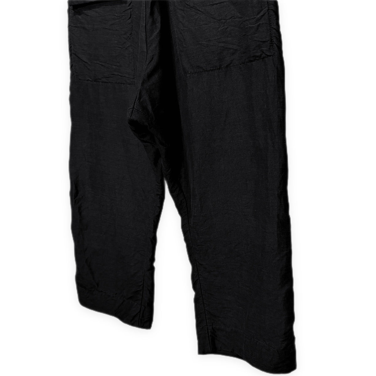 SOSNOVSKA リネンコットンサイドシームパッカリングサルエルワイドパンツ ボトムス ソスノブスカ メンズ