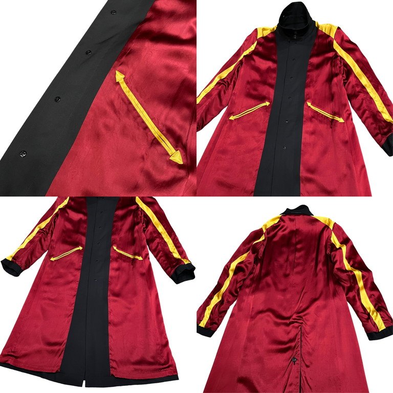 Y's for men 04AW ウールギャバジンスーベニアライニングリバーシブルトレンチコート ジャケット スカジャン ブルゾン アウター Archive Yohji Yamamoto Pour Homme ヨウジヤマモトプールオム ワイズフォーメン メンズ