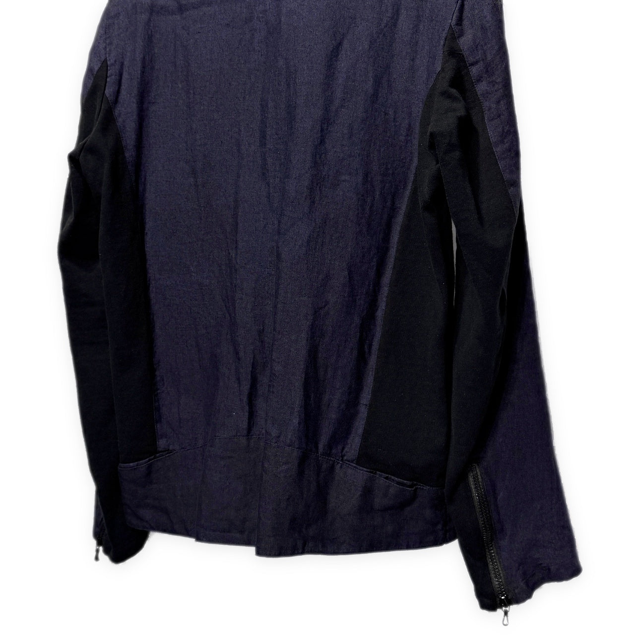 [r] LA PROVOCAZIONE ETERNA 16SS COMBI RIDERS JACKET リネンジャージー切り替えライダースジャケット ブルゾン コート アウター RIP VAN WINKLE リップヴァンウィンクル メンズ