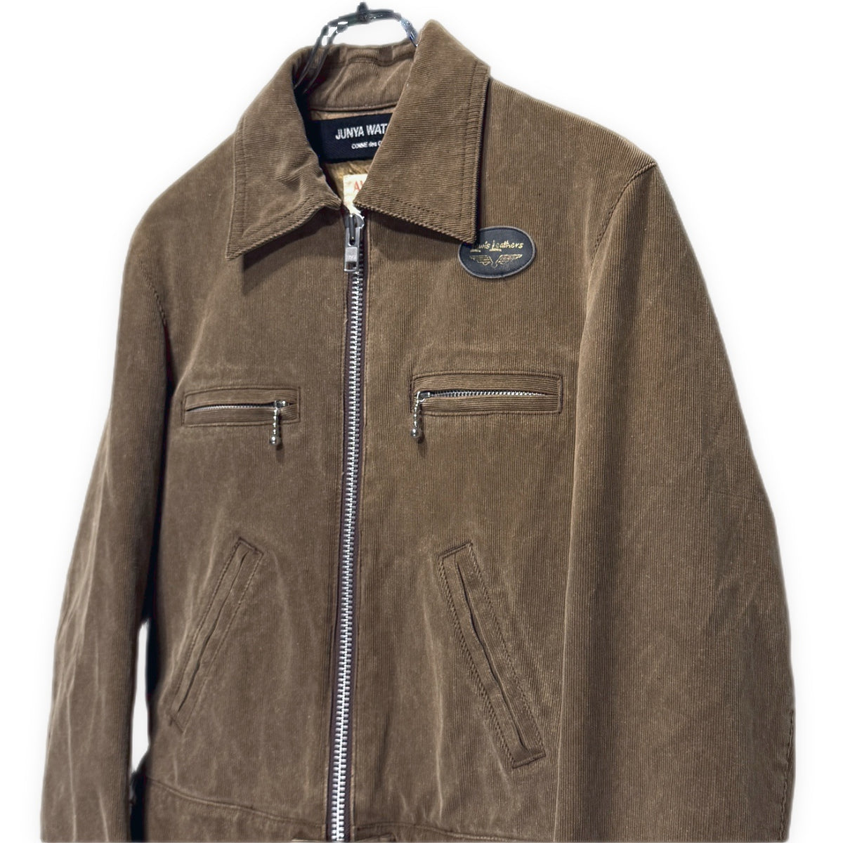 JUNYA WATANABE × Lewis Leathers 04AW DOMINATOR コットンコーデュロイジップアップシングルライダースジャケット ブルゾン コート アウター Archive ジュンヤワタナベ コムデギャルソン メンズ レディース ユニセックス
