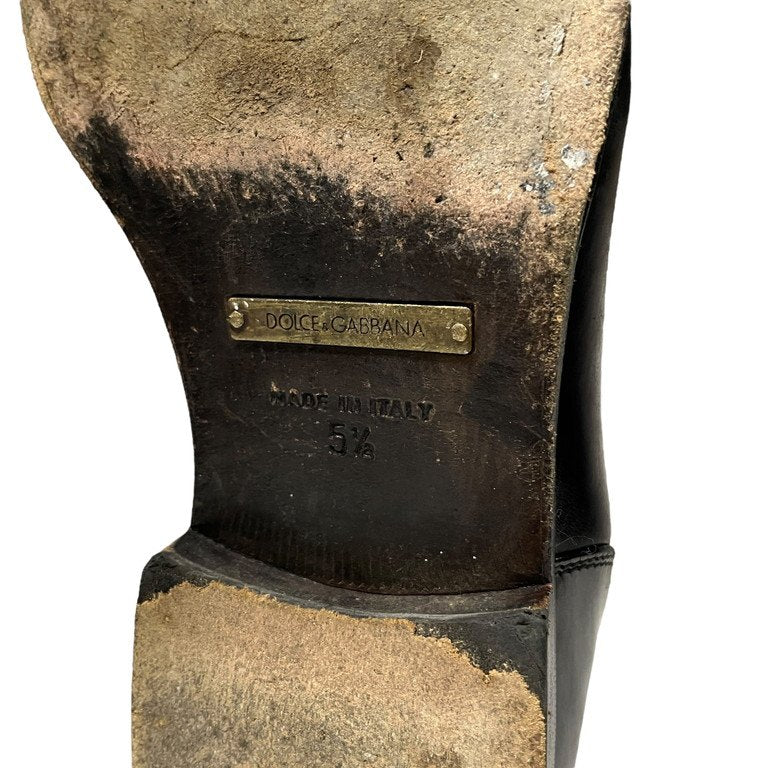DOLCE&GABBANA レザーポインテッドトゥサイドゴアブーツ シューズ 靴 クツ D&G Archive ドルチェアンドガッバーナ メンズ レディース ユニセックス