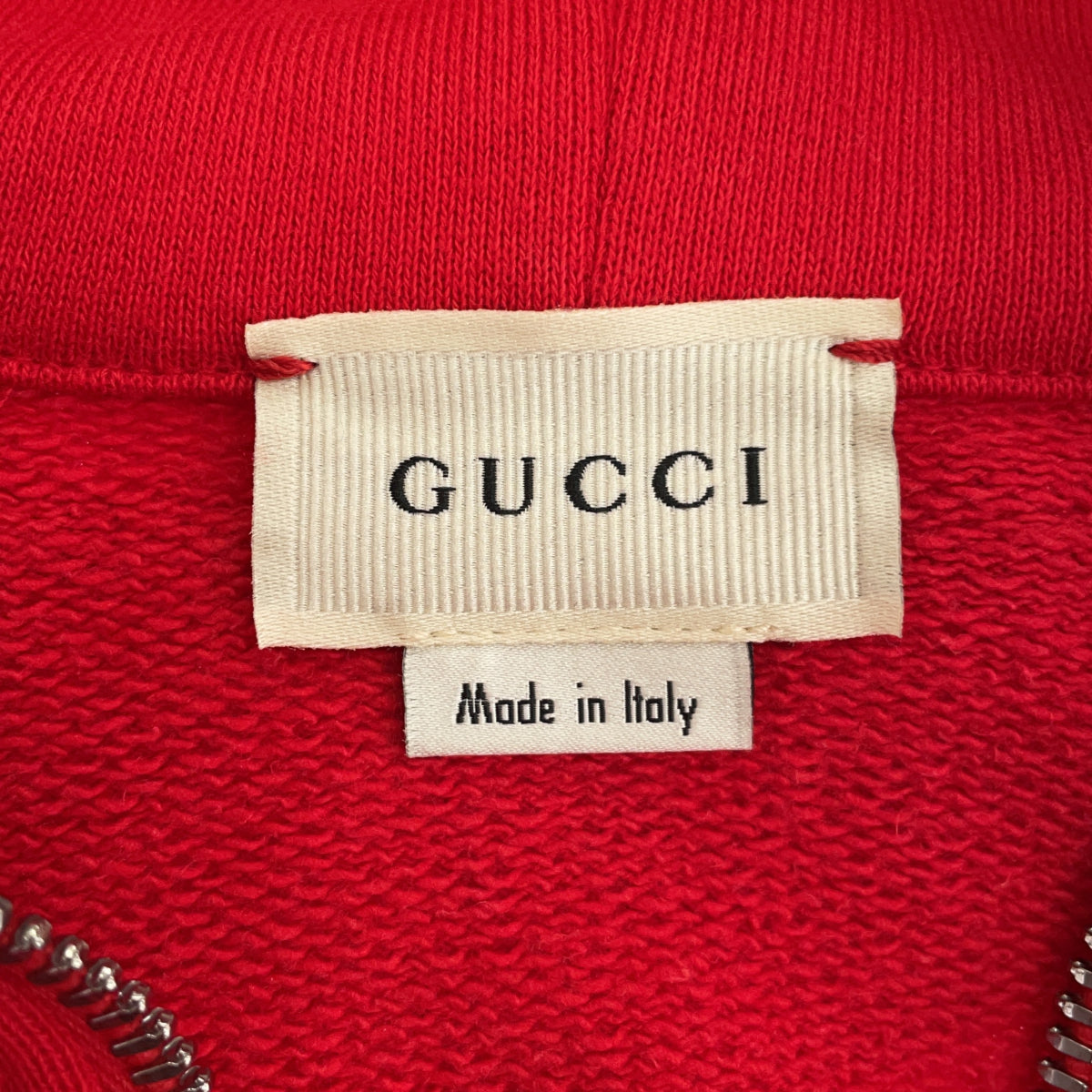 GUCCI GUCCI ロゴラインフリルスウェットワンピース