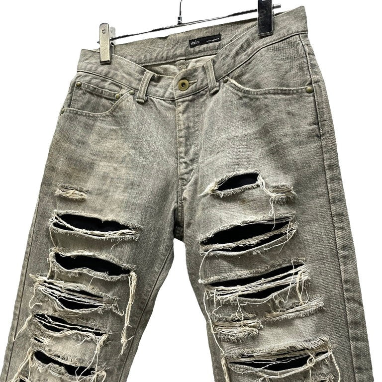 The Viridi-anne グレーデニムダメージ加工5ポケットデニムパンツ ジーンズ Archive 初期