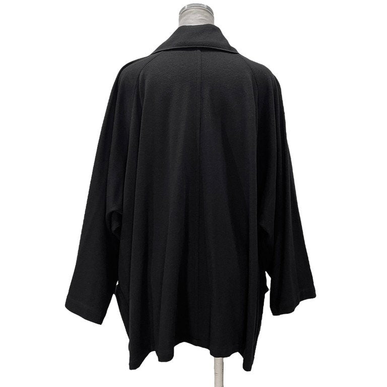 Y's ウールジャージーダブルブレストドレープジャケット ブルゾン コート アウター Archive 70s 初期 希少 Yohji Yamamoto Femme ワイズ ヨウジヤマモトファム レディース