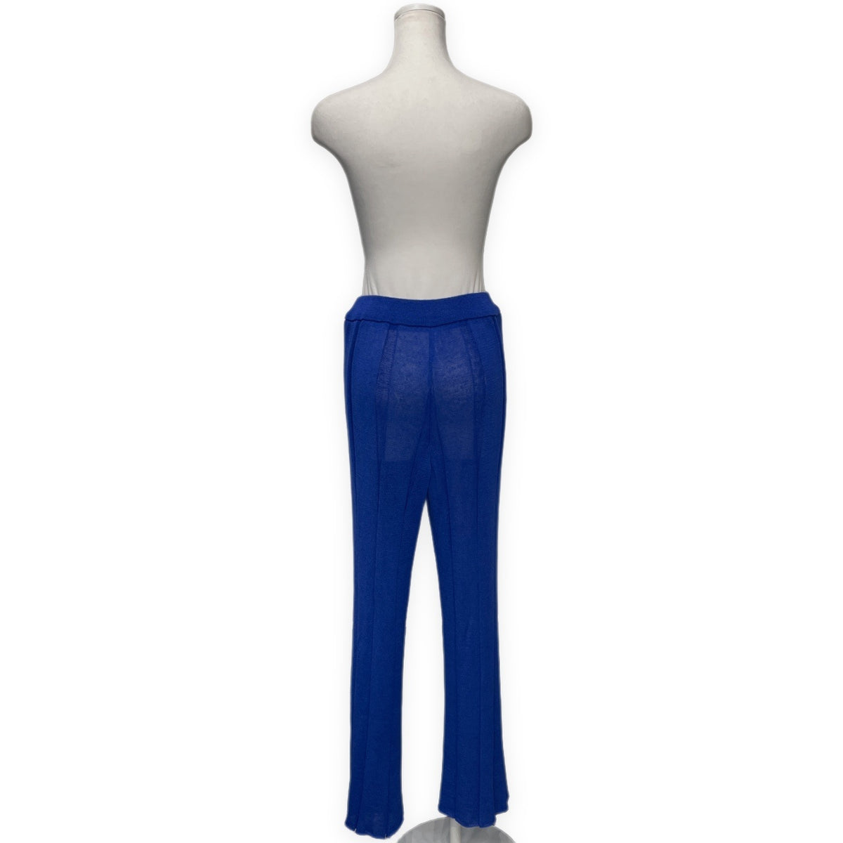 ISSEY MIYAKE 20SS リネンポリエステルサマーニットストレートパンツ ボトムス フルレングス イッセイミヤケ レディース