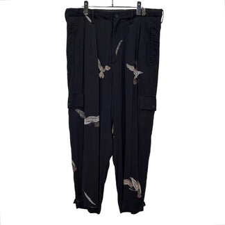 Yohji Yamamoto Pour Homme SEIBU SHIBUYA POP-UP STORE LIMITED EDITION 23SS Rayon printed crow pants